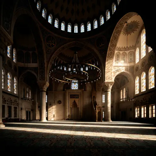 Ilustrasi masjid sepi versi 2